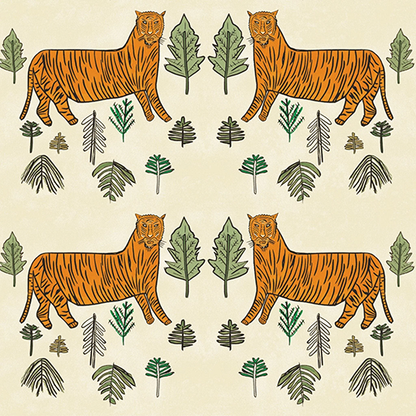 Tiger Wallpaper Annika Reed Studio