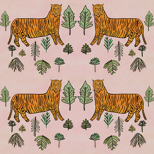 Tiger Wallpaper Annika Reed Studio