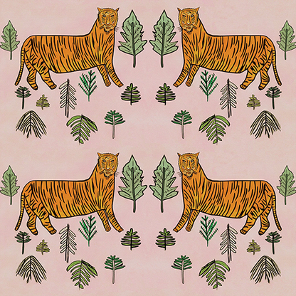 Tiger Wallpaper Annika Reed Studio