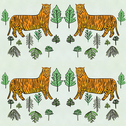 Tiger Wallpaper Annika Reed Studio