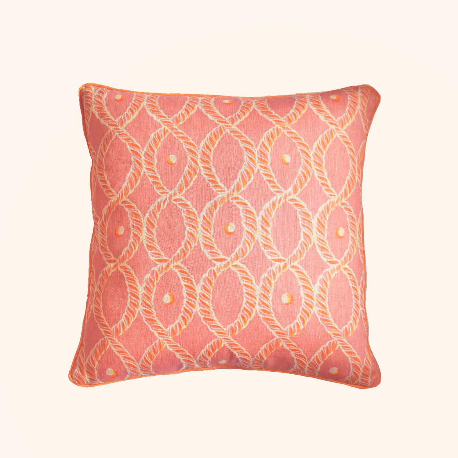 Dolly Large Piped Cushion Beki Bright