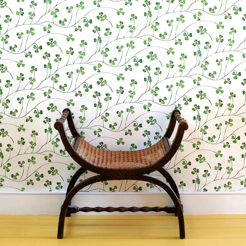 Lucky Leaf Wallpaper Kate Hawkins