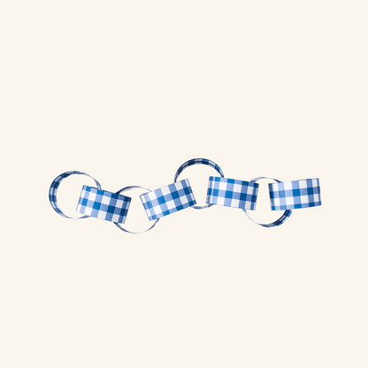 Gingham Paper Chain Kit Cotton Clara