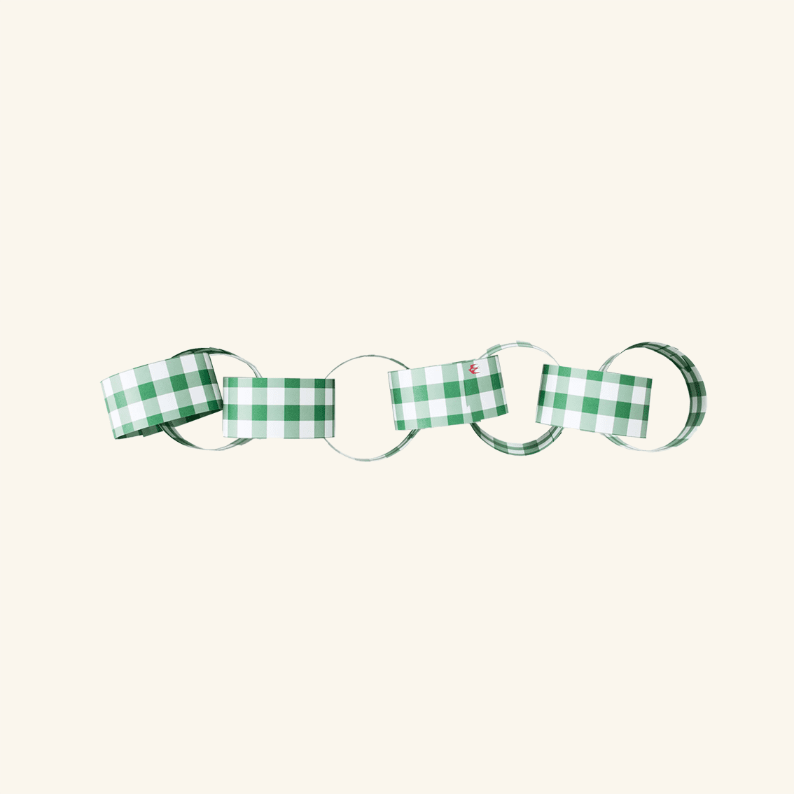 Gingham Paper Chain Kit Cotton Clara