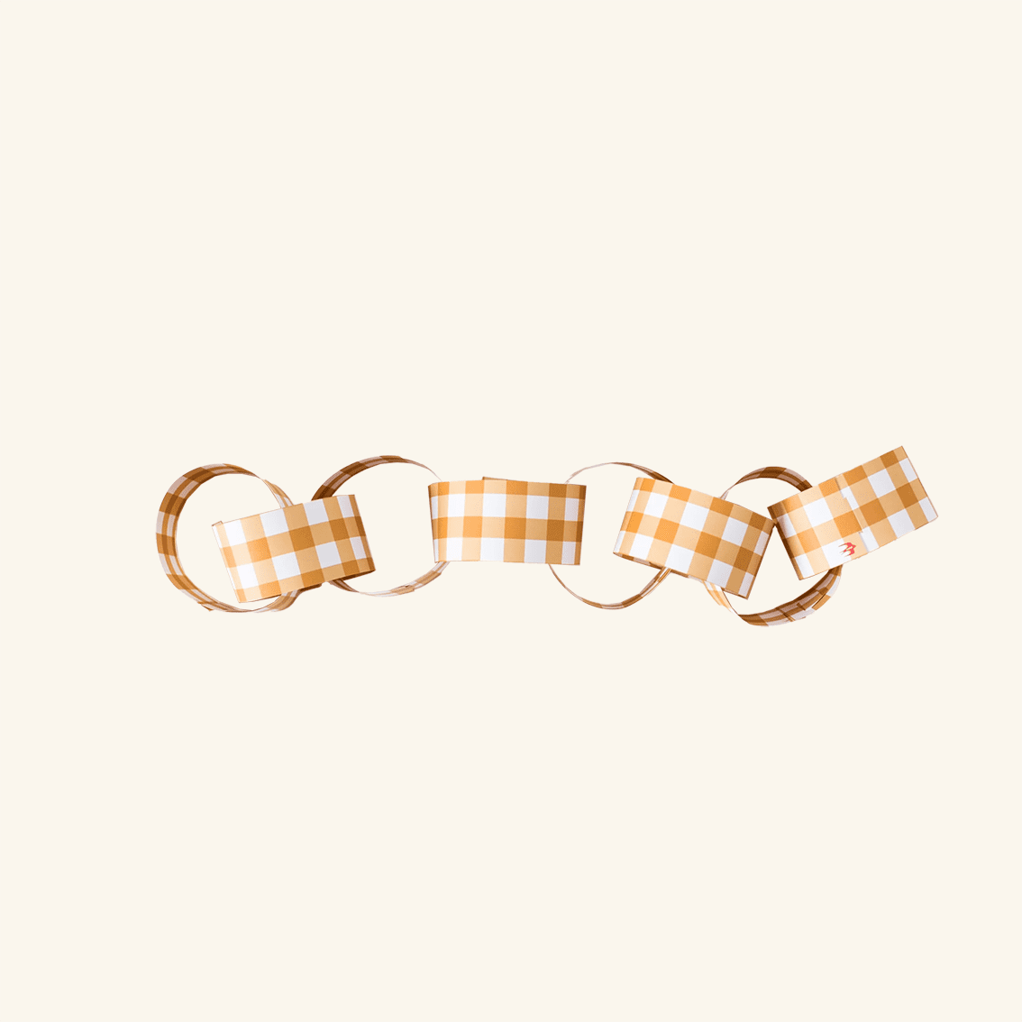 Gingham Paper Chain Kit Cotton Clara