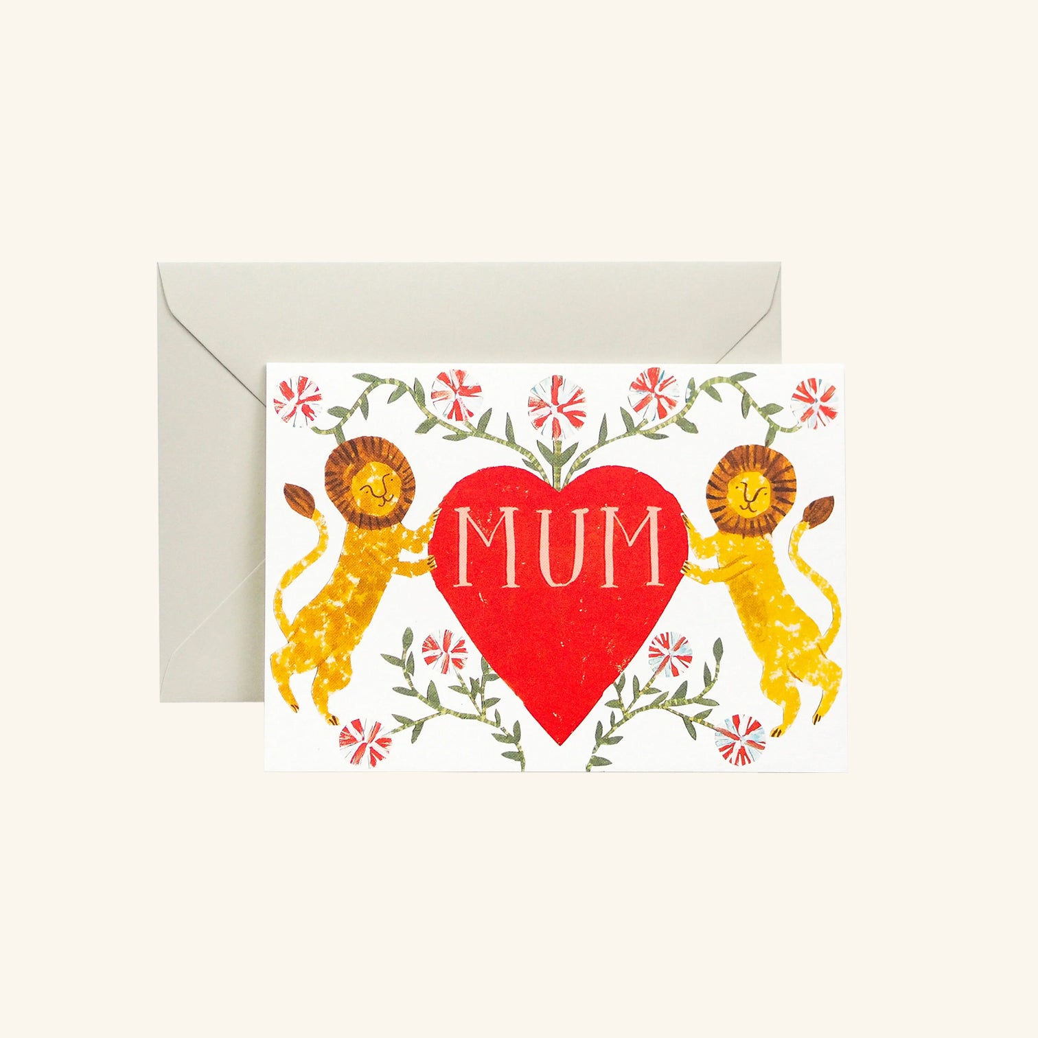 Mum Lion Heart Card