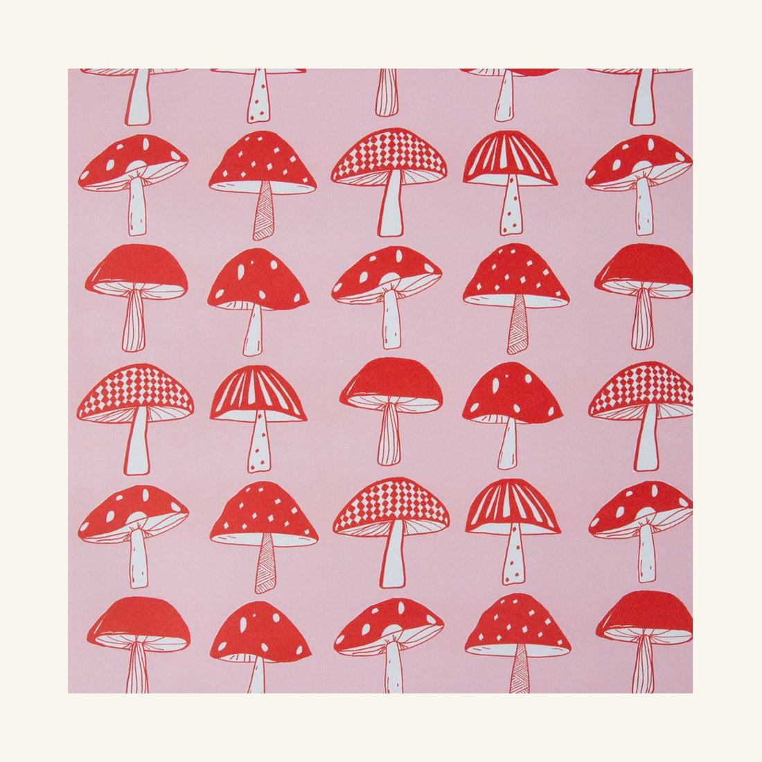 Mushroom Gift Wrap Heather Evelyn