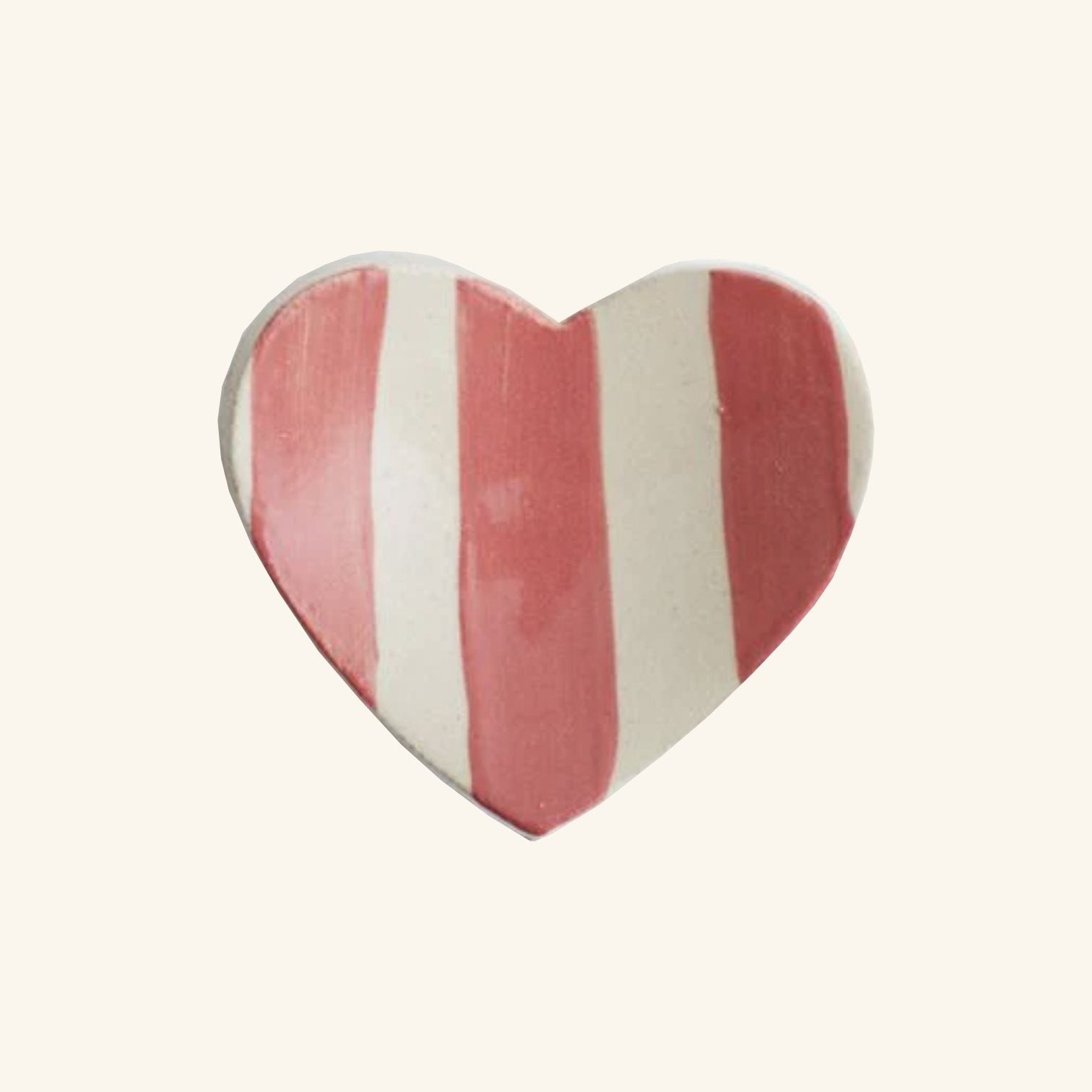 Duci Stripe Heart Trinket Dish K.S Creative Pottery