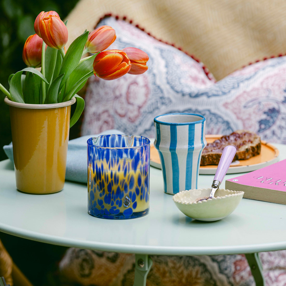 Moroccan Ceramic Stripe Cup LAMP LDN