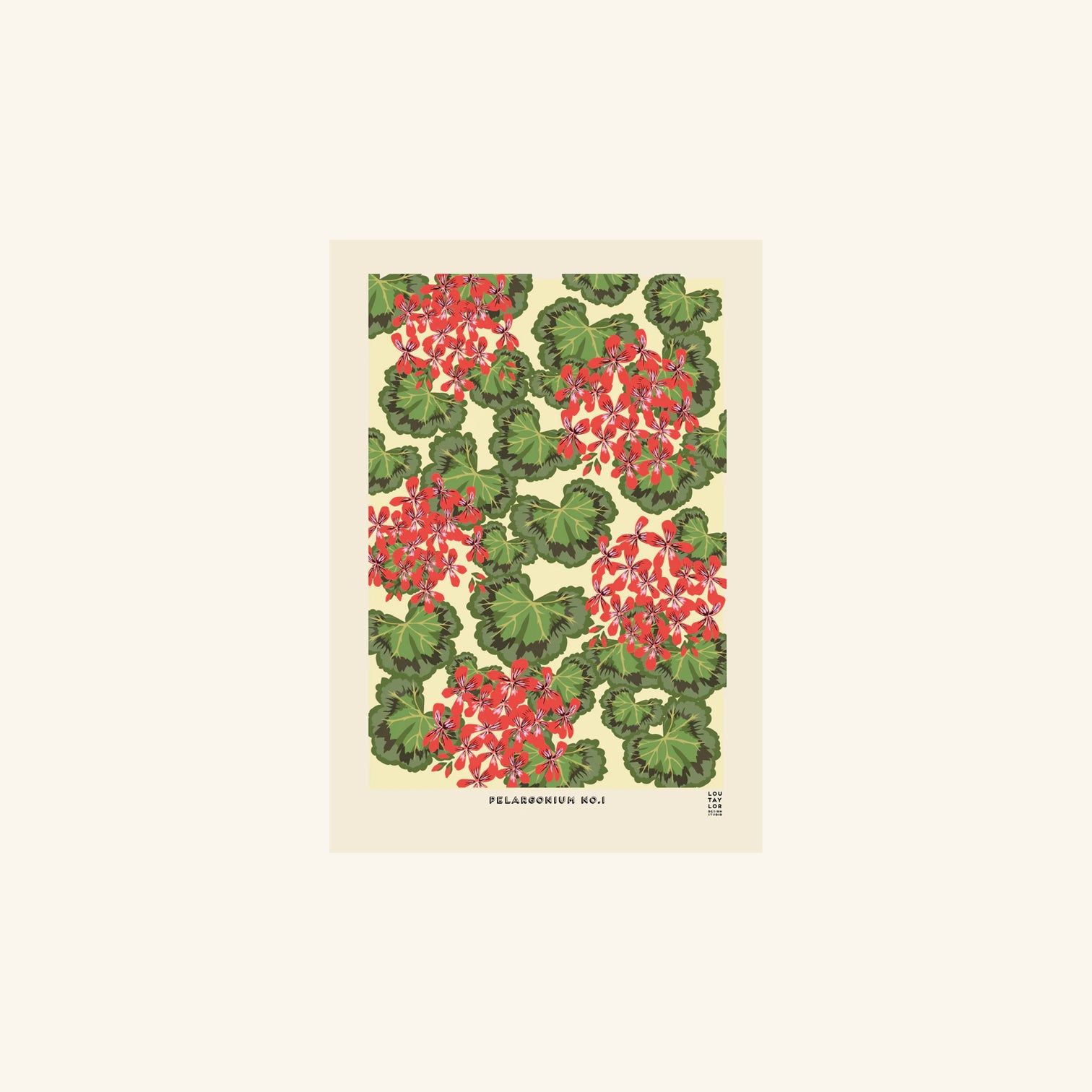 Pelargonium No. 1 Print Lou Taylor Design Studio