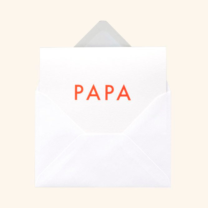 Foil Blocked Papa Card Ola