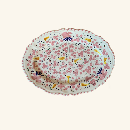 Flower Oval Platter Popolo