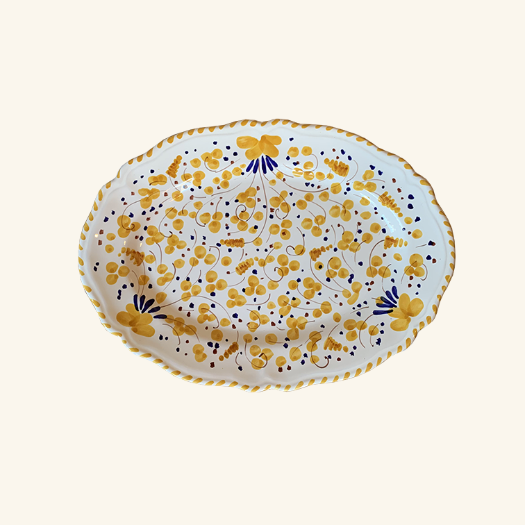 Flower Oval Platter Popolo