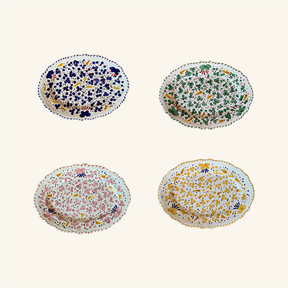 Flower Oval Platter Popolo