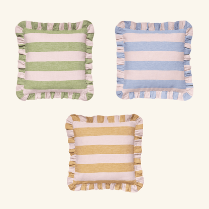 Sirkus Stripe Frill Cushion Projektityyny