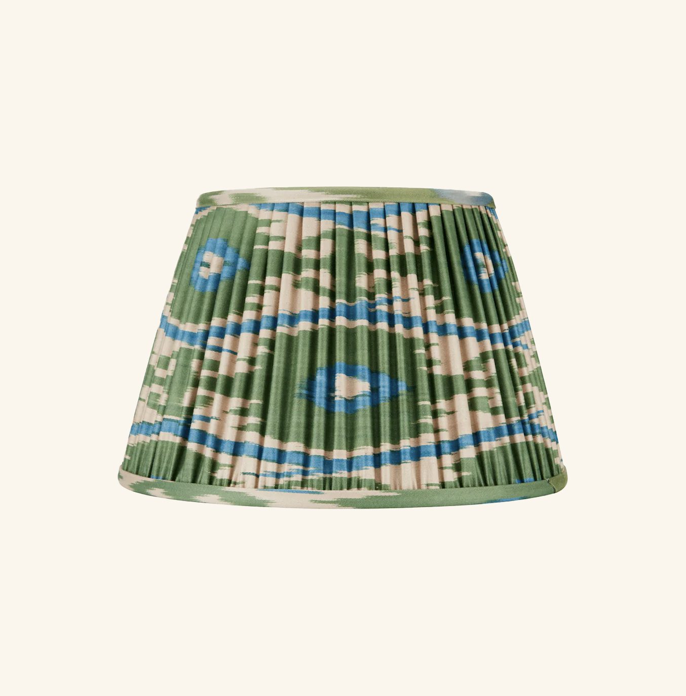 Ikat Lampshade – Green &amp; Blue Rosanna Lonsdale