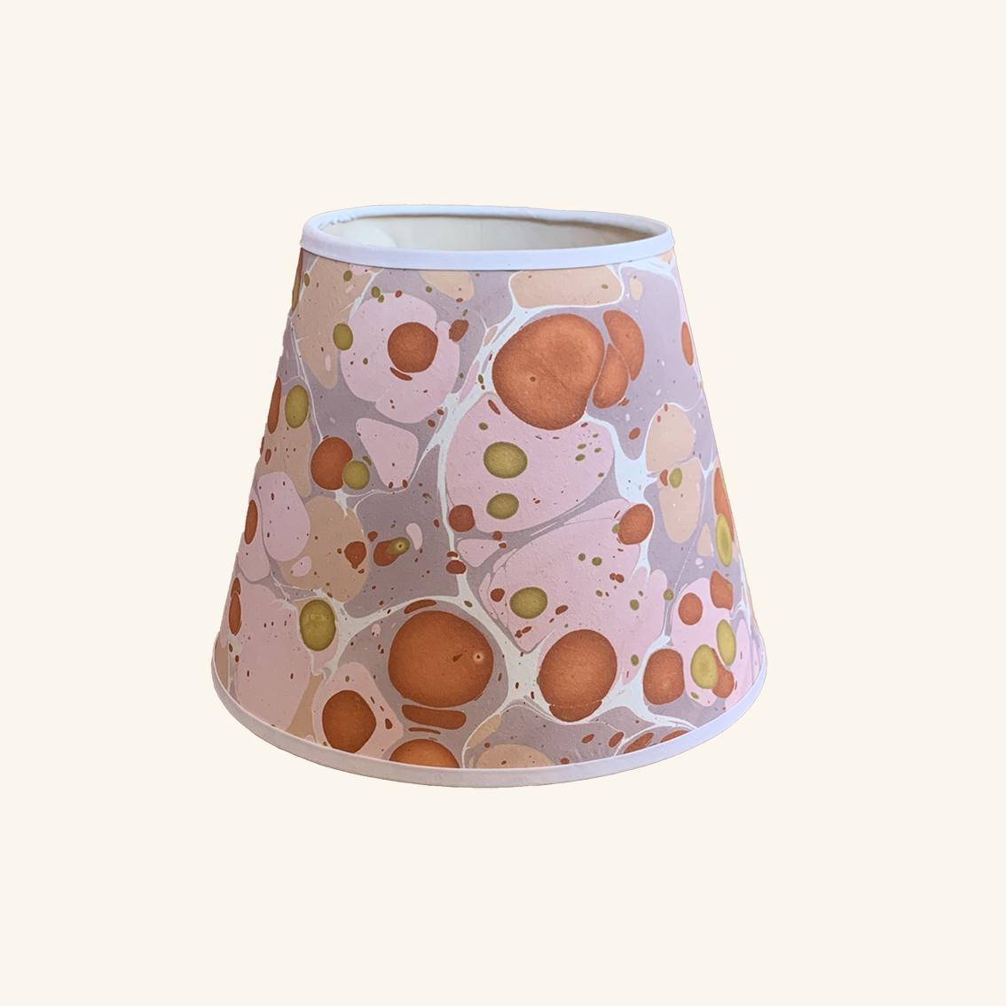 Handmade Paper Shade Saffron – Medium Plus Empire (T30 x B40 x H30cm) Rosi de Ruig