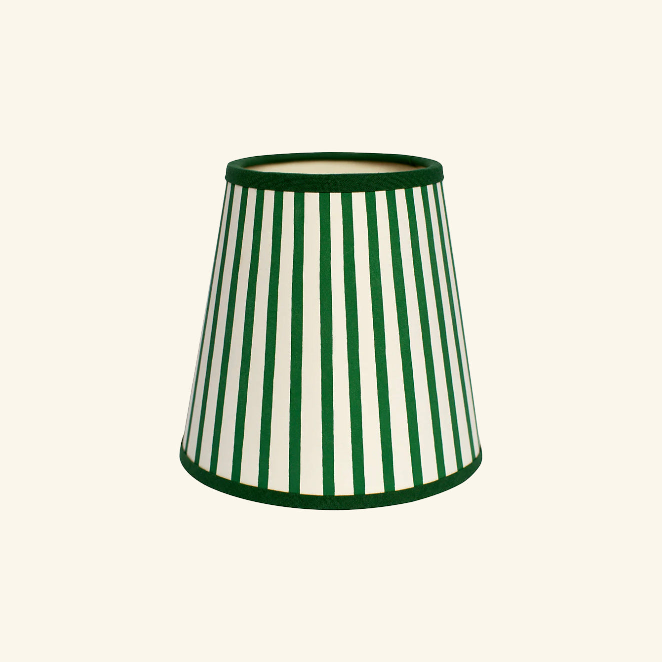 Handmade Paper Shade Bombon Stripe in Green – Mini (T10 x B15 x H15cm) Rosi de Ruig