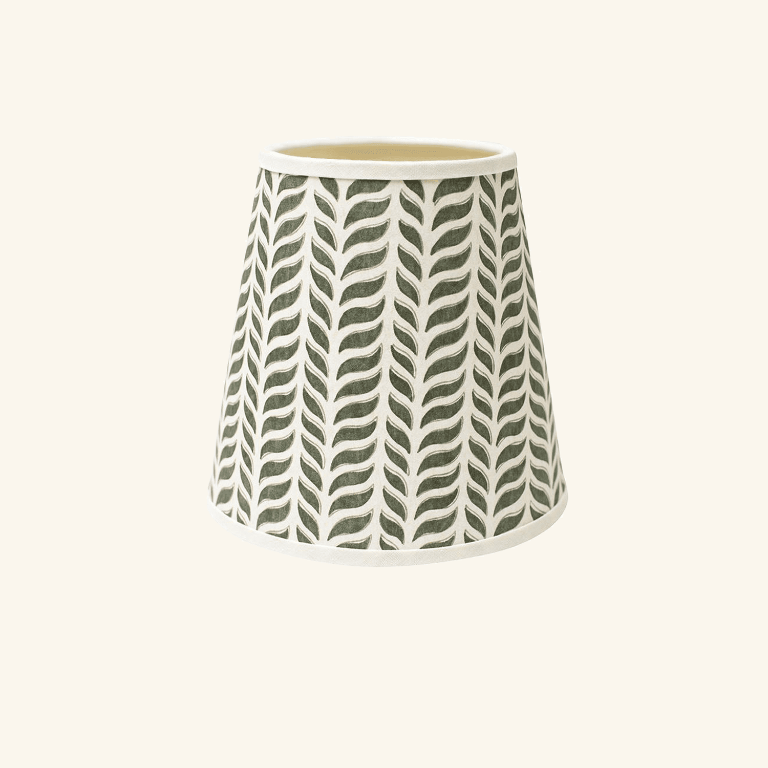 Handmade Paper Shade Delphine in Kelp – Mini (T10 x B15 x H15cm) Rosi de Ruig