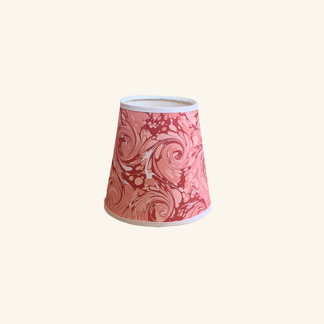 Handmade Paper Shade Pink and Red Viennese Curl – Mini (T10 x B15 x H15cm) Rosi de Ruig