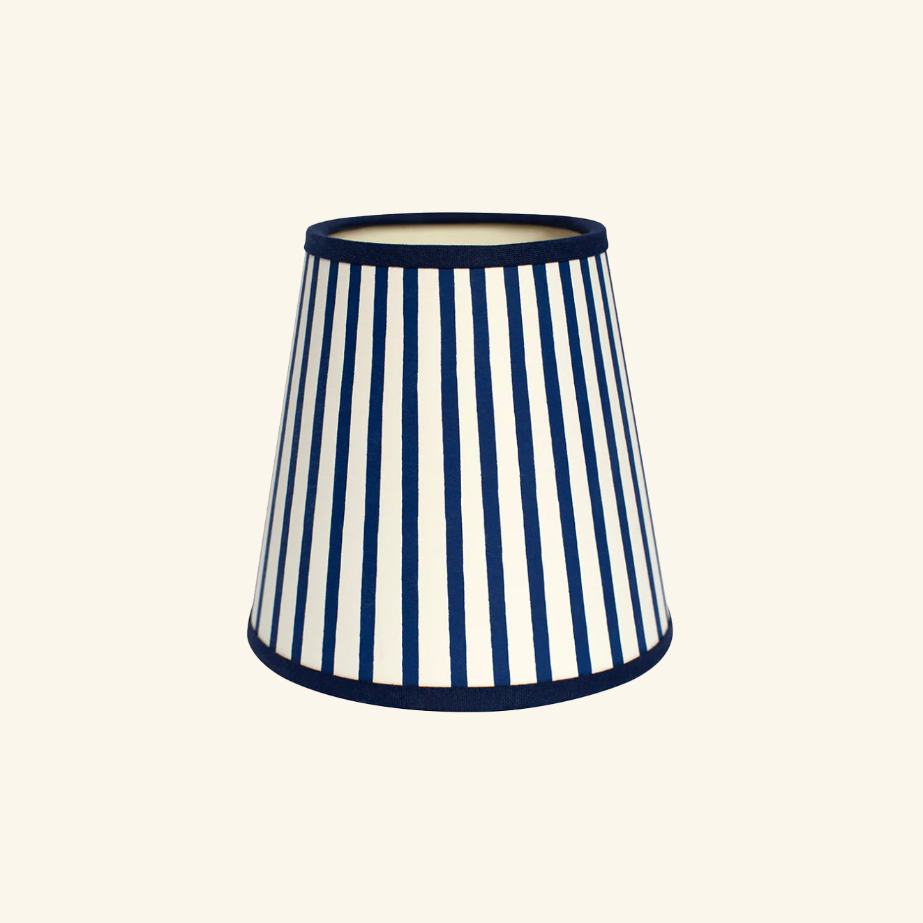 Handmade Paper Shade Bombon Stripe in Blue – Mini (T10 x B15 x H15cm) Rosi de Ruig