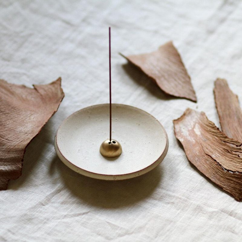 White Onyx Incense Dish UME