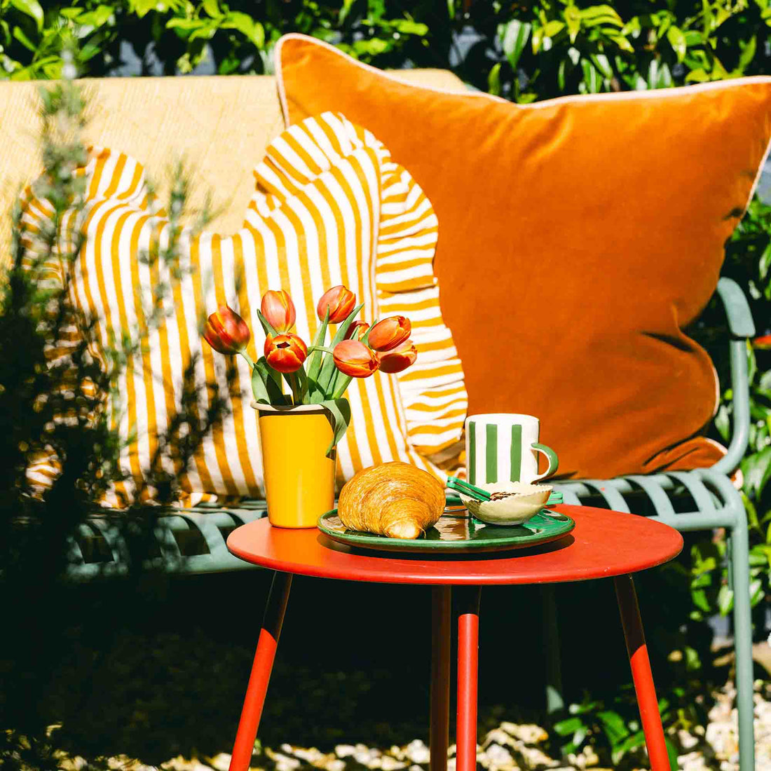 Candy Stripe Cushion Amuse la Bouche