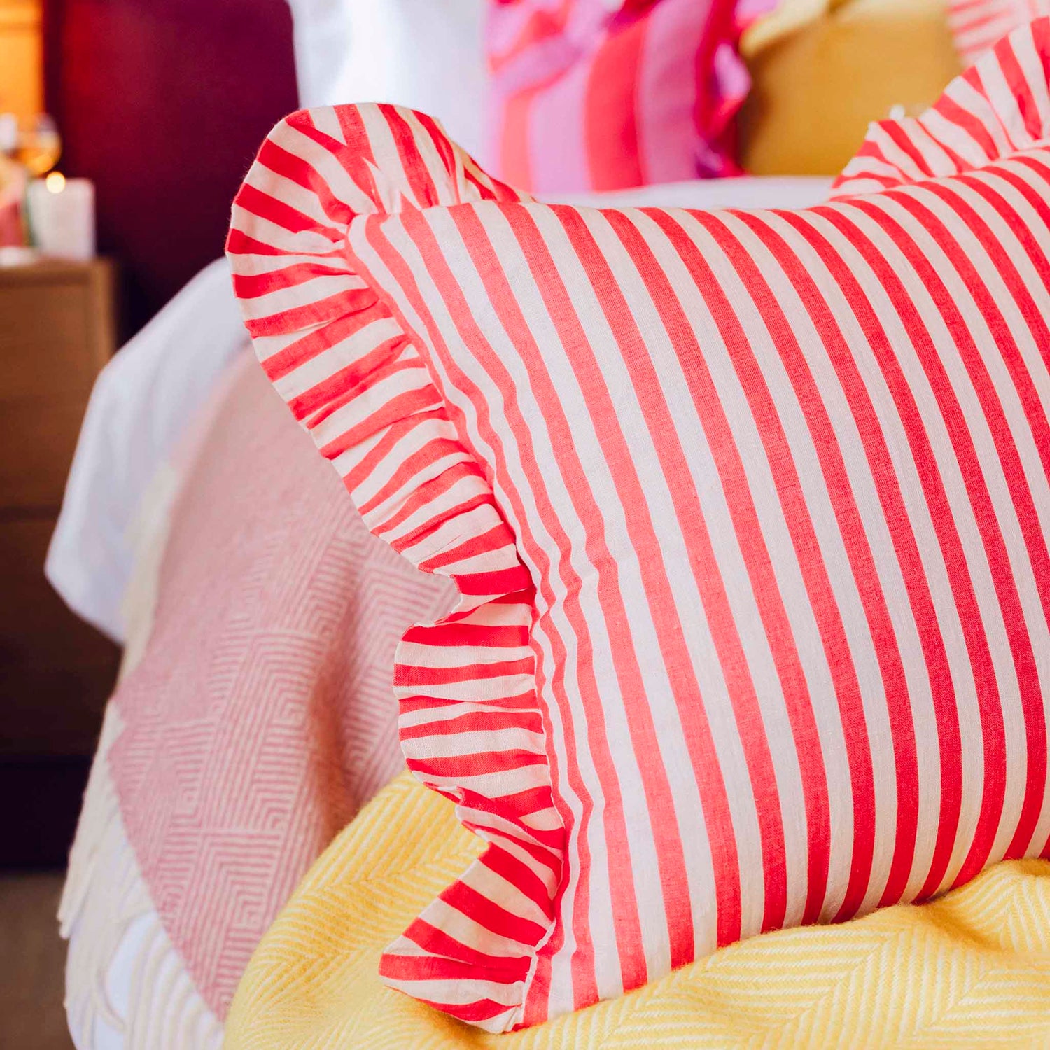 Candy Stripe Cushion Amuse la Bouche