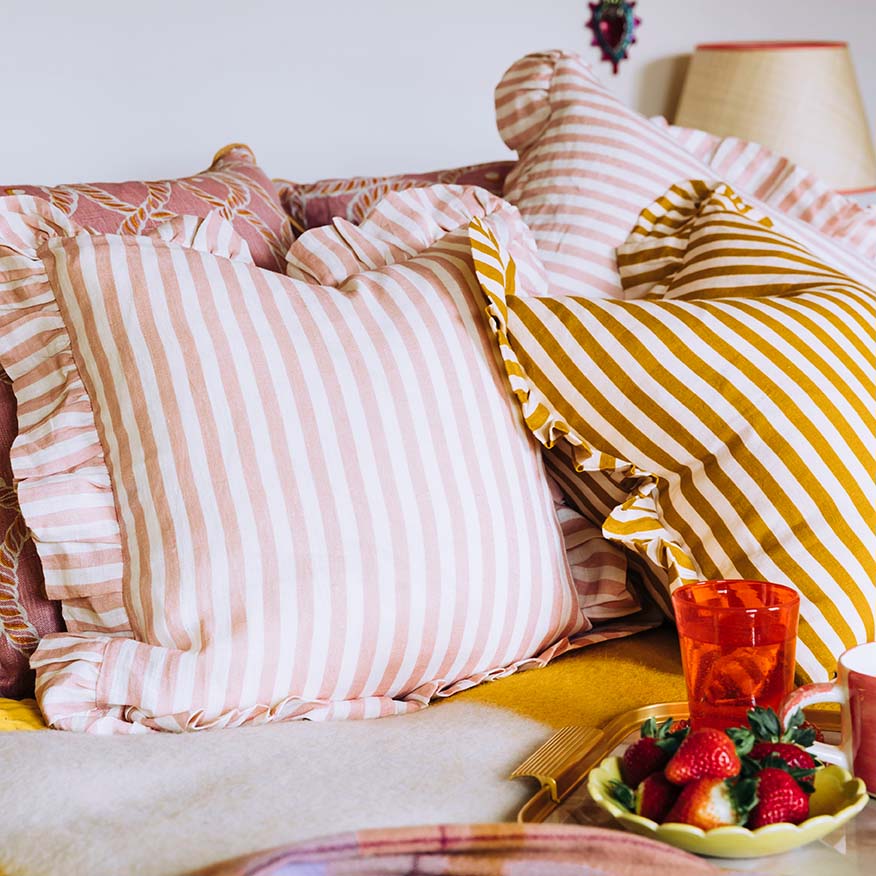 Candy Stripe Cushion Amuse la Bouche