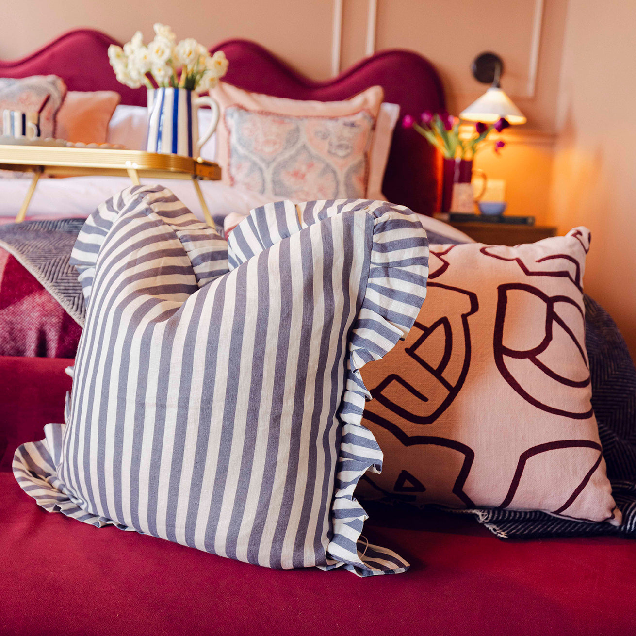 Candy Stripe Cushion Amuse la Bouche