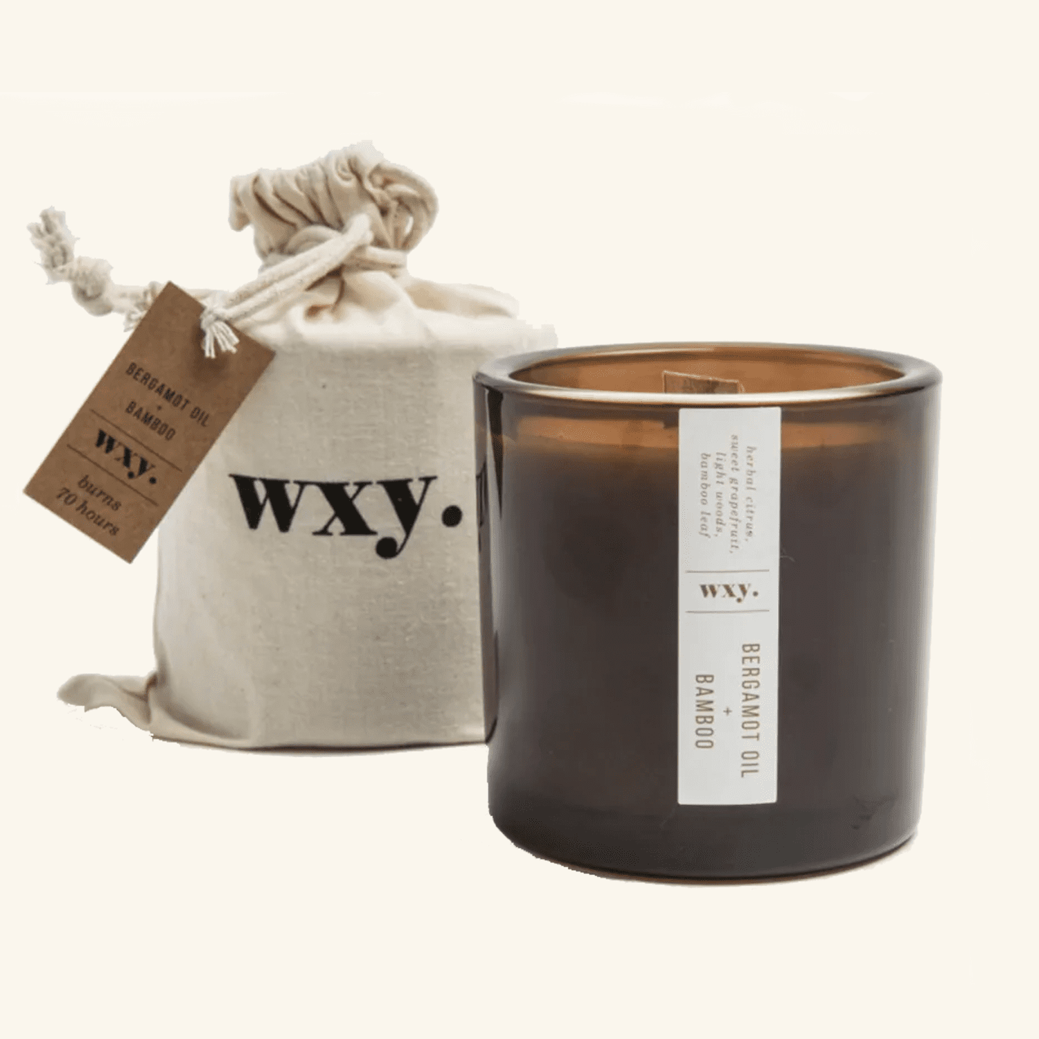 Big Amber Scented Candle WXY