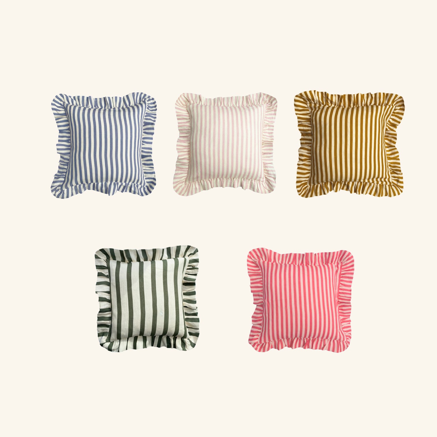 Candy Stripe Cushion Amuse la Bouche