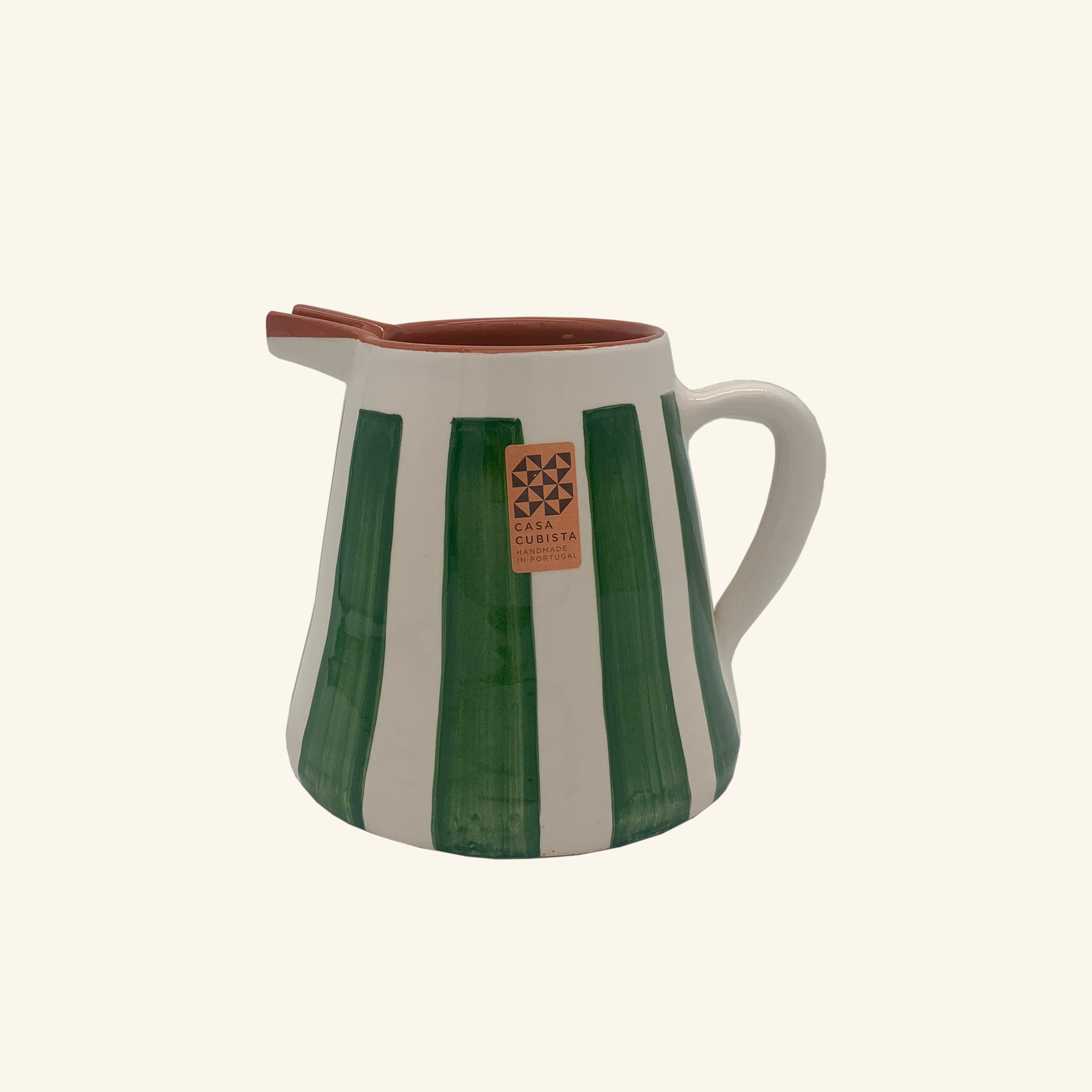 Bold Stripe Pitcher Casa Cubista