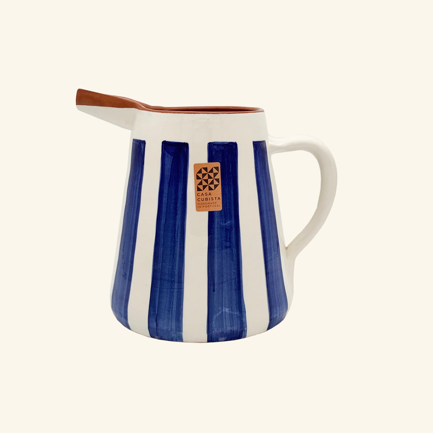 Bold Stripe Pitcher Casa Cubista