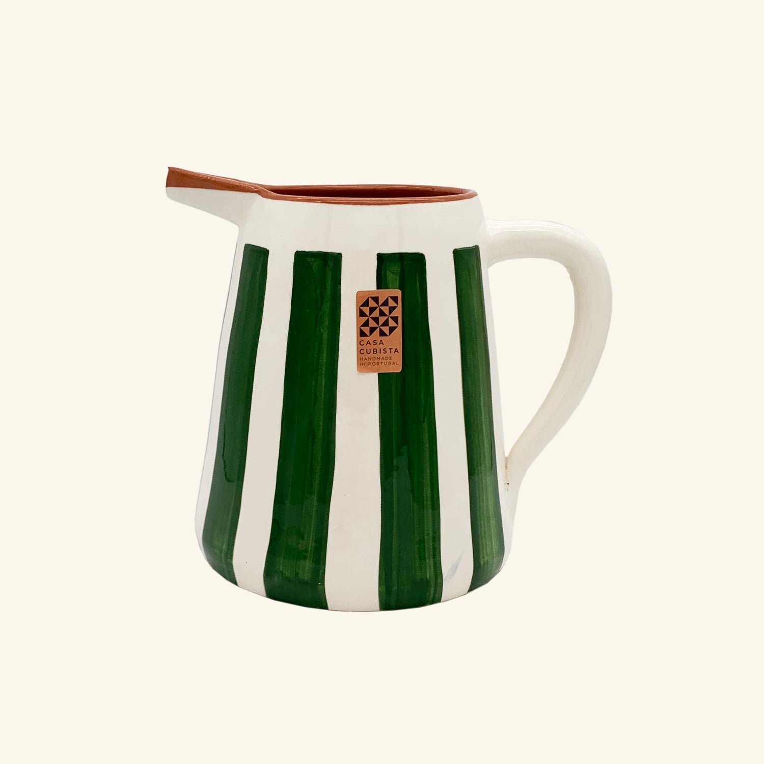 Bold Stripe Pitcher Casa Cubista