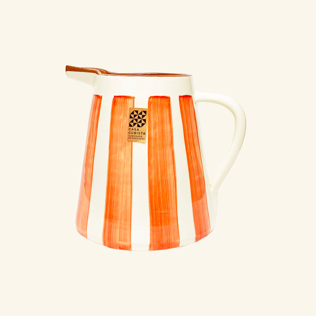 Bold Stripe Pitcher Casa Cubista