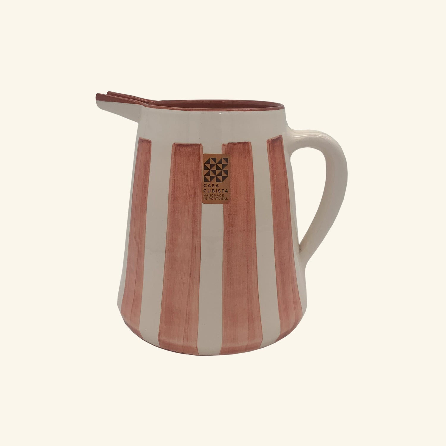 Bold Stripe Pitcher Casa Cubista