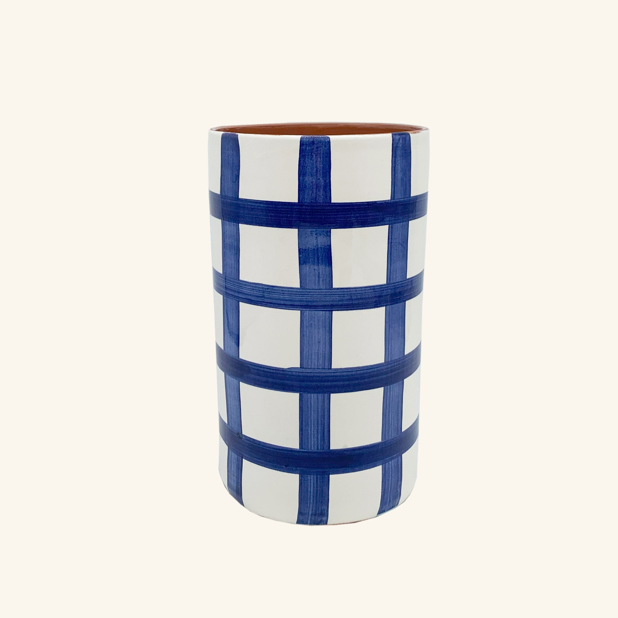 Gingham Vase