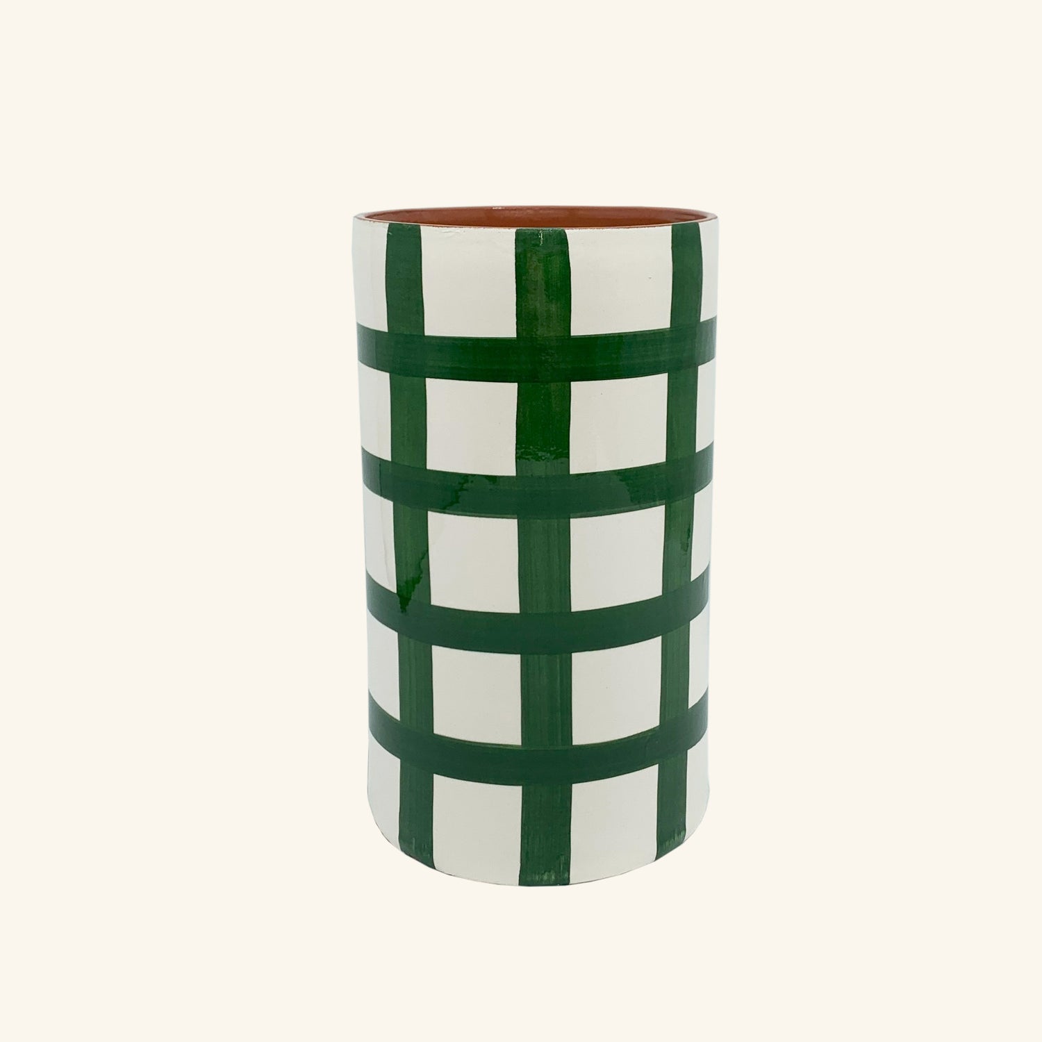 Gingham Vase