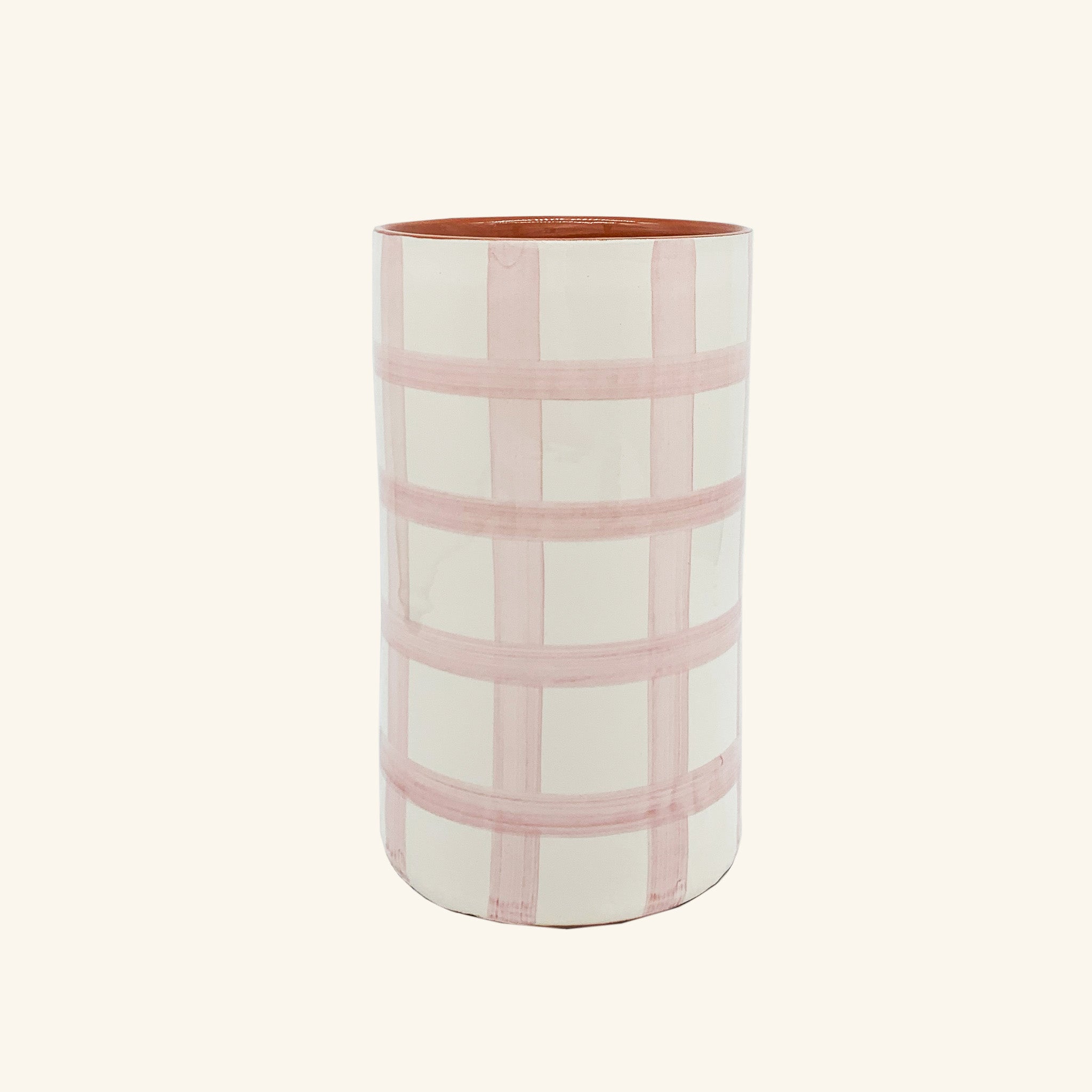 Gingham Vase