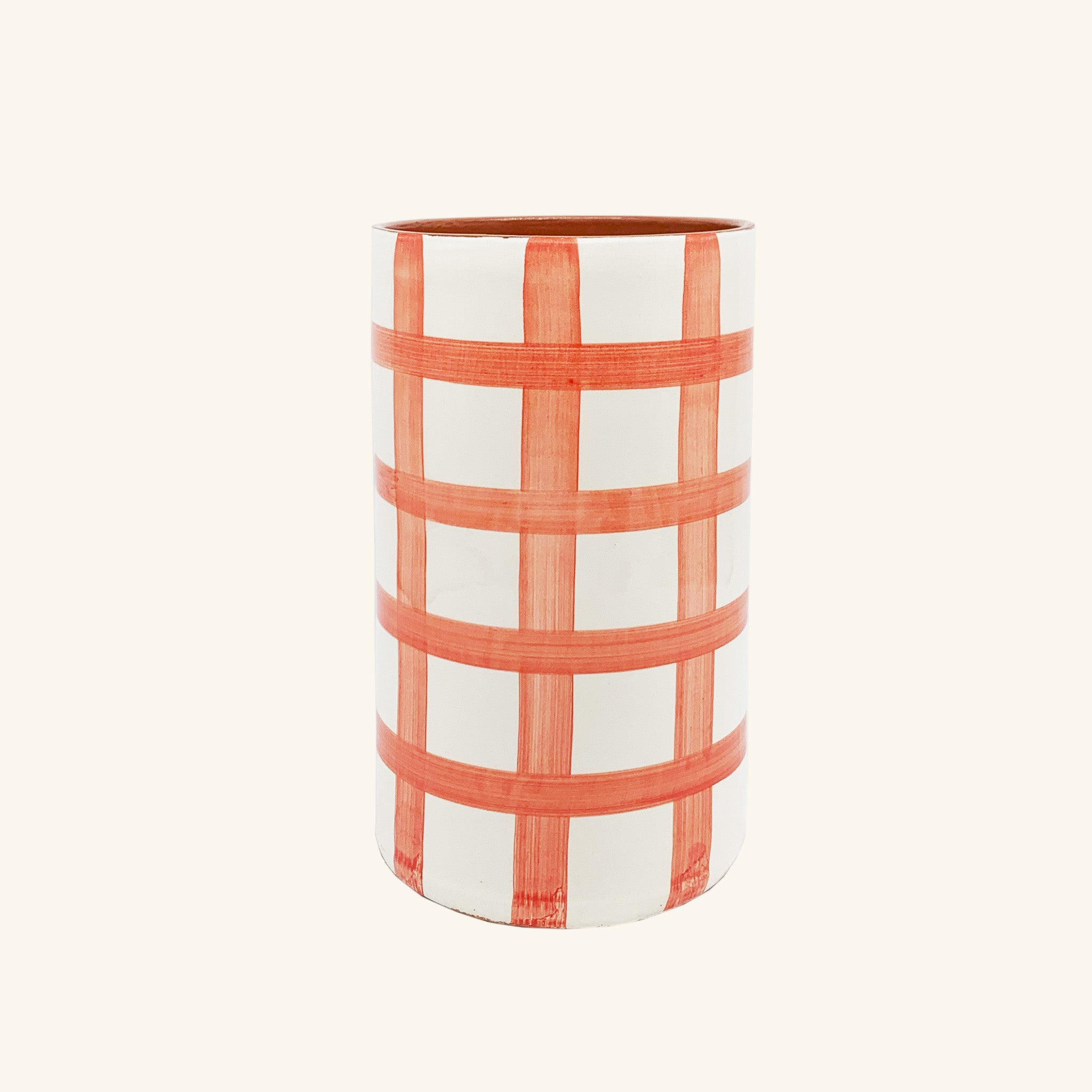 Gingham Vase