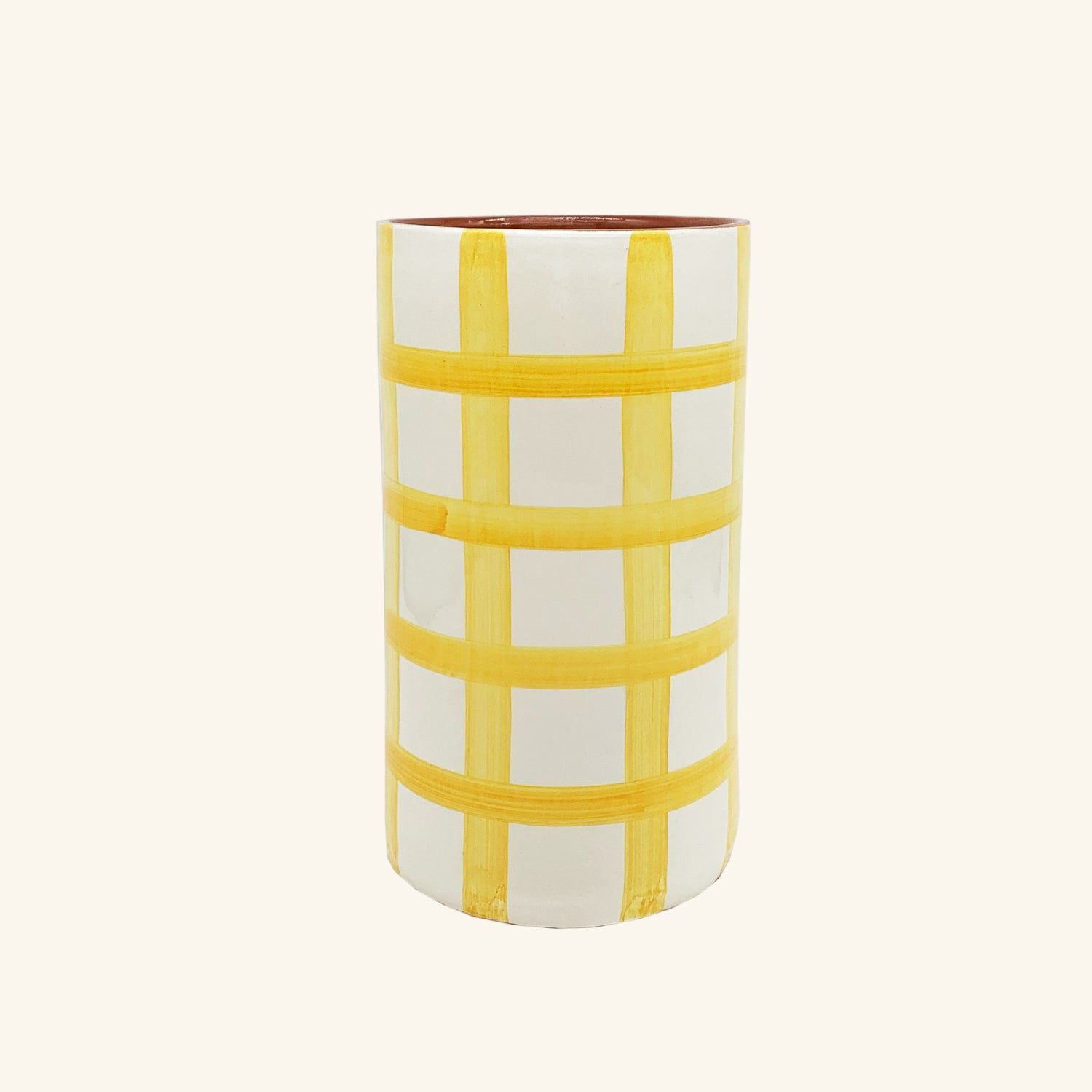 Gingham Vase