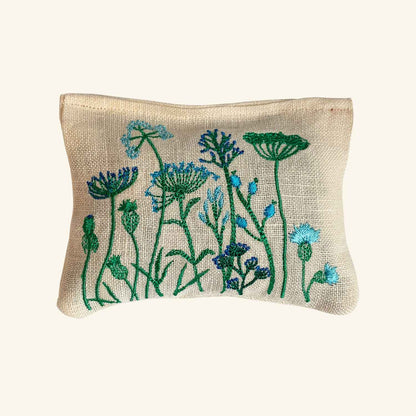 Embroidered Lavender Bag Hannah Shkandrij