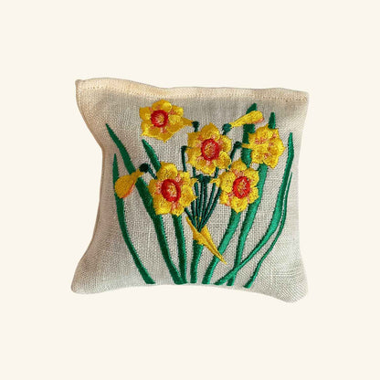 Embroidered Lavender Bag Hannah Shkandrij