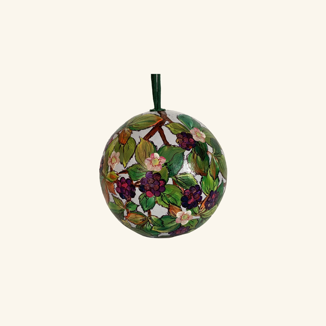 Blackberry Hand Painted Bauble