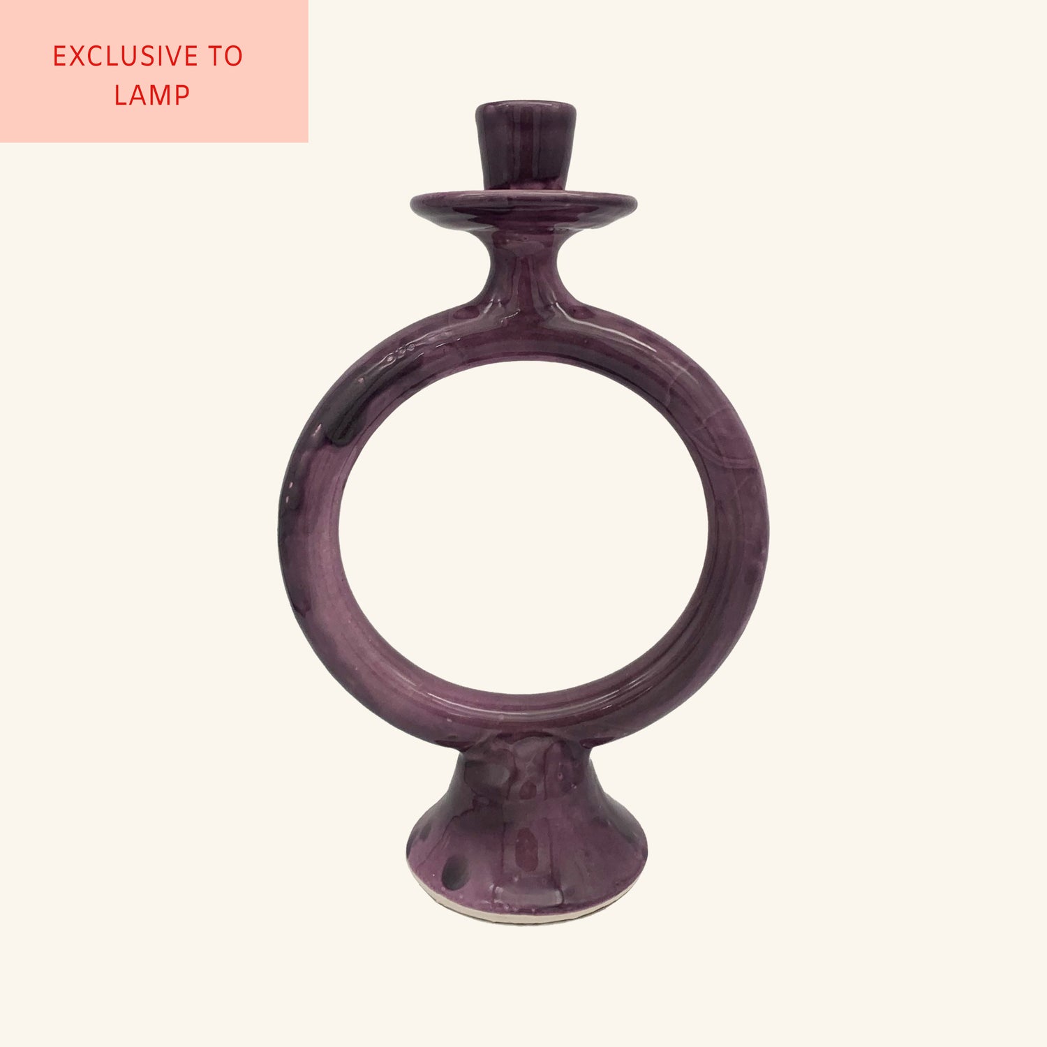 Large Moroccan Donut Candlestick LAMP LDN