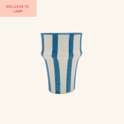 Moroccan Ceramic Stripe Cup LAMP LDN