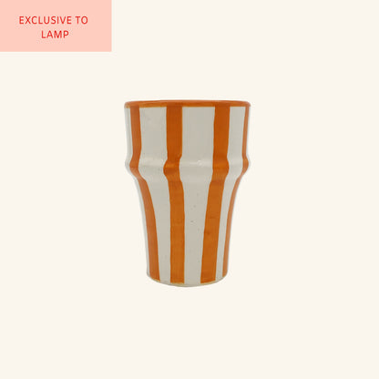 Moroccan Ceramic Stripe Cup LAMP LDN