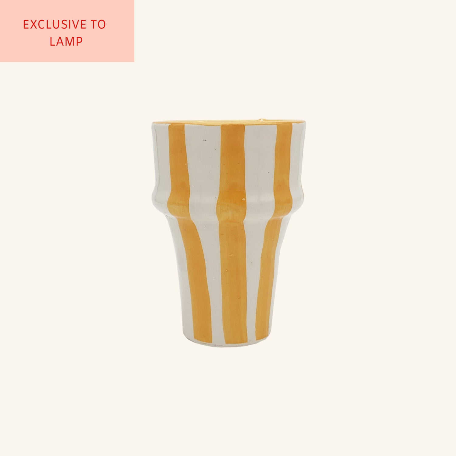 Moroccan Ceramic Stripe Cup LAMP LDN