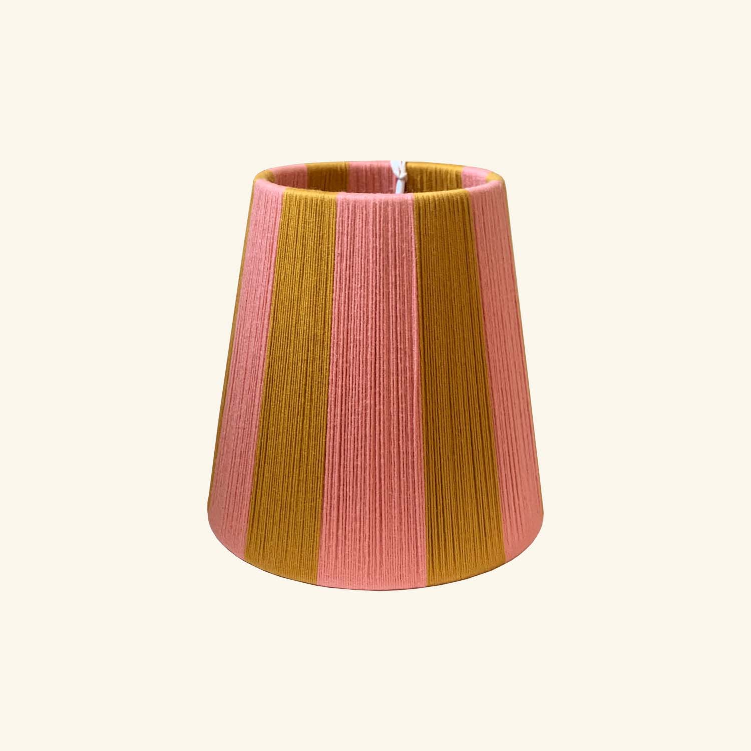 Little Tapered 6″ Lampshade – Marigold &amp; Watermelon Loving String